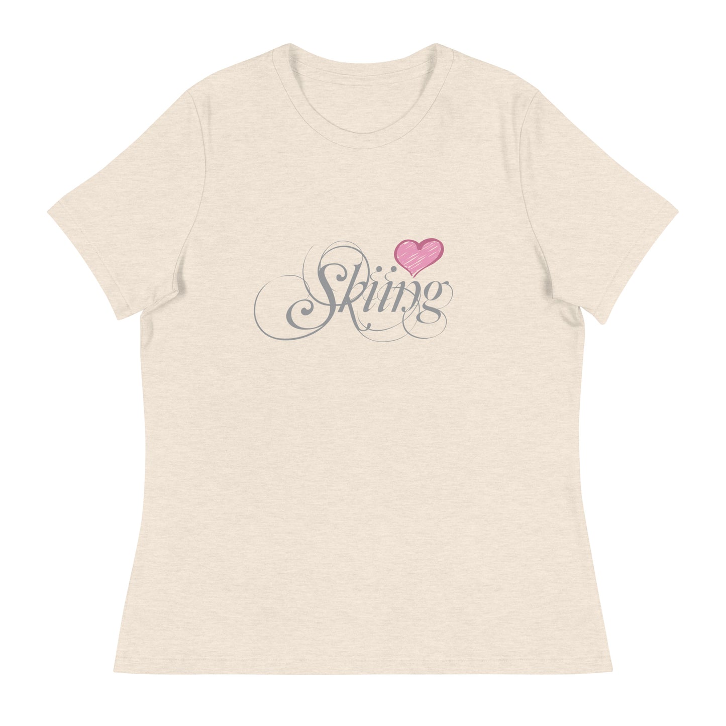 CS0047 - 02001 - Love Skiing/Women's Relaxed T-Shirt