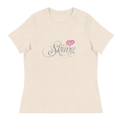 CS0047 - 02001 - Love Skiing/Women's Relaxed T-Shirt