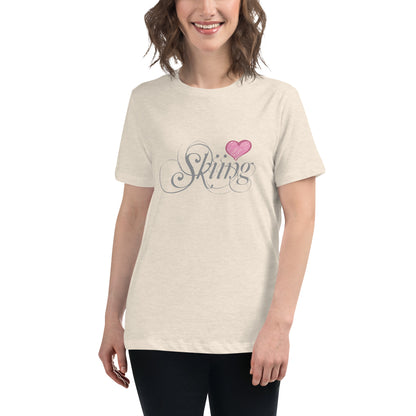 CS0047 - 02001 - Love Skiing/Women's Relaxed T-Shirt