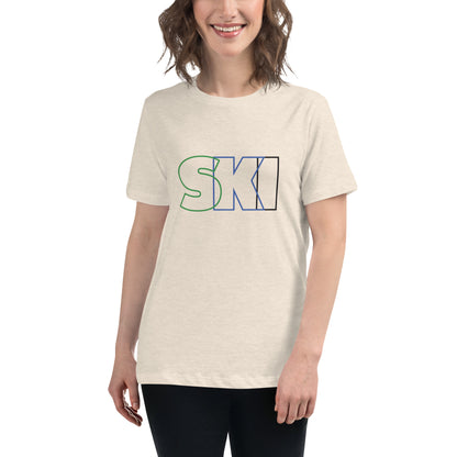 CS0052 - 02001 - SKI Outlined Women's Relaxed T-Shirt