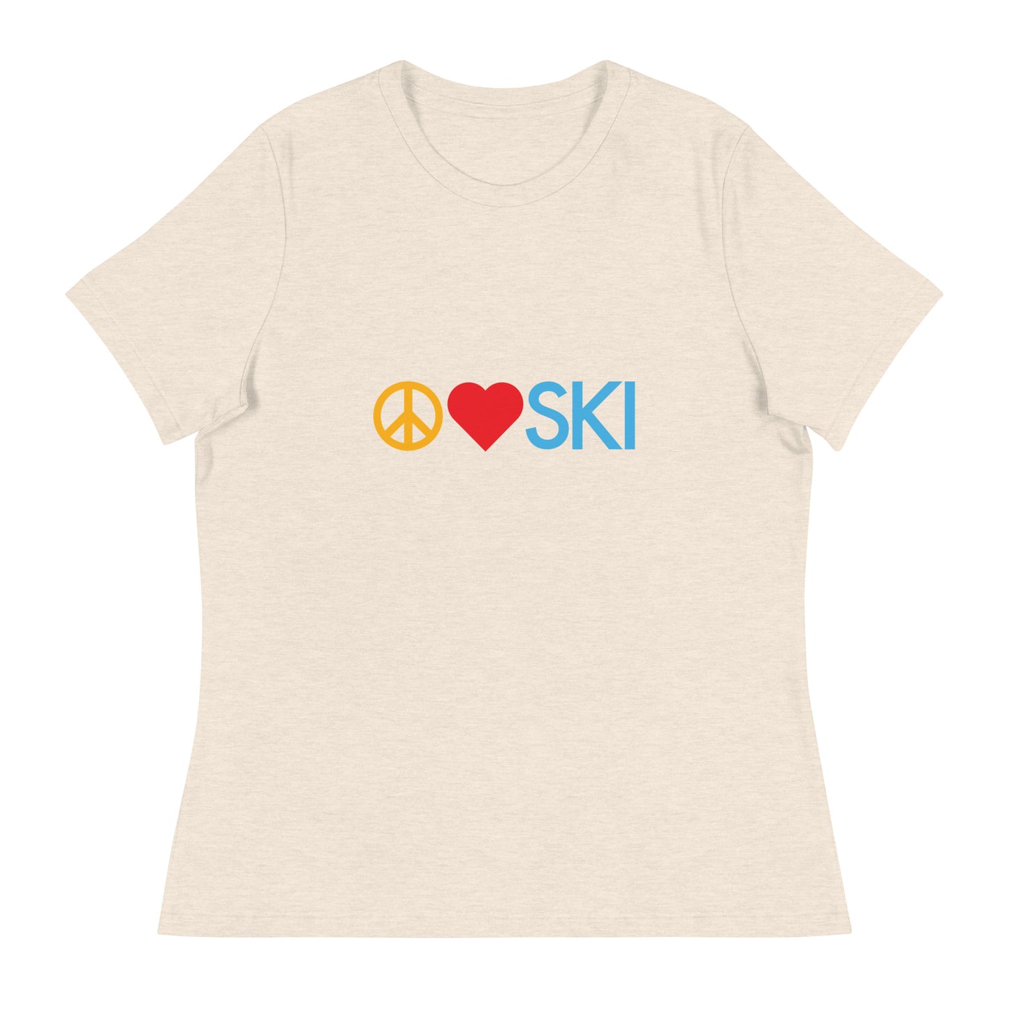 CS0026 - 02001 - Peace | Love | SKI Women's Relaxed T-Shirt