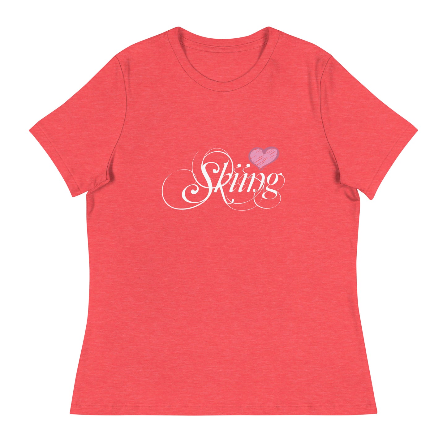 CS0047 - 02001 - Love Skiing/Women's Relaxed T-Shirt