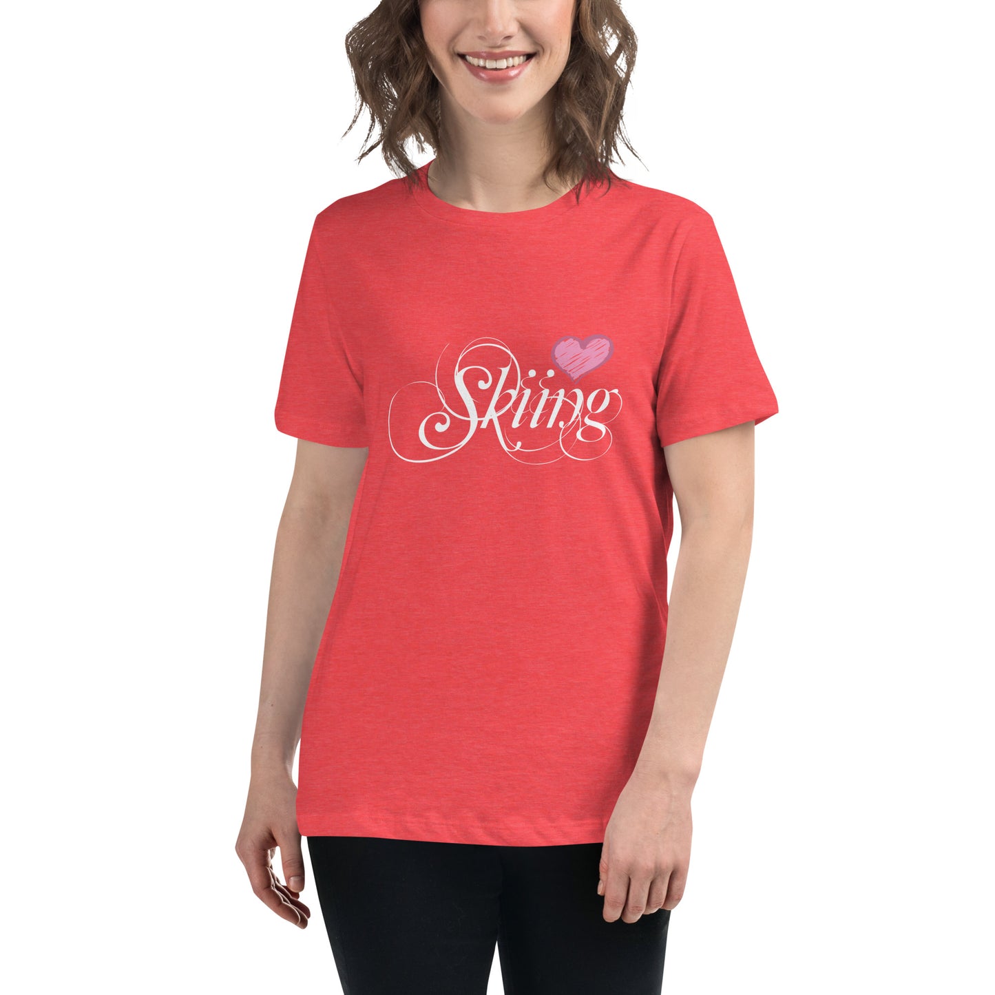 CS0047 - 02001 - Love Skiing/Women's Relaxed T-Shirt