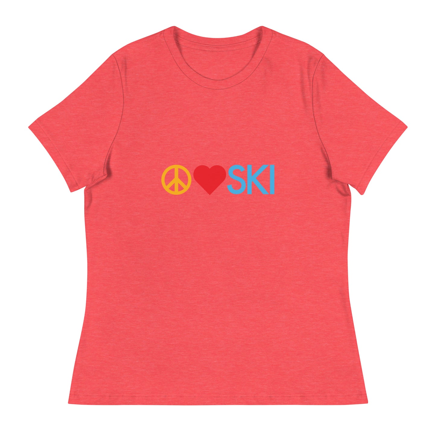 CS0026 - 02001 - Peace | Love | SKI Women's Relaxed T-Shirt