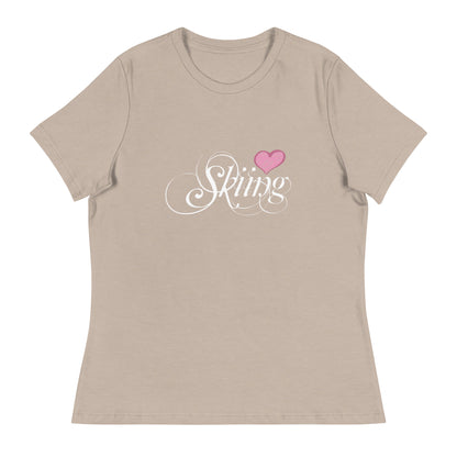 CS0047 - 02001 - Love Skiing/Women's Relaxed T-Shirt