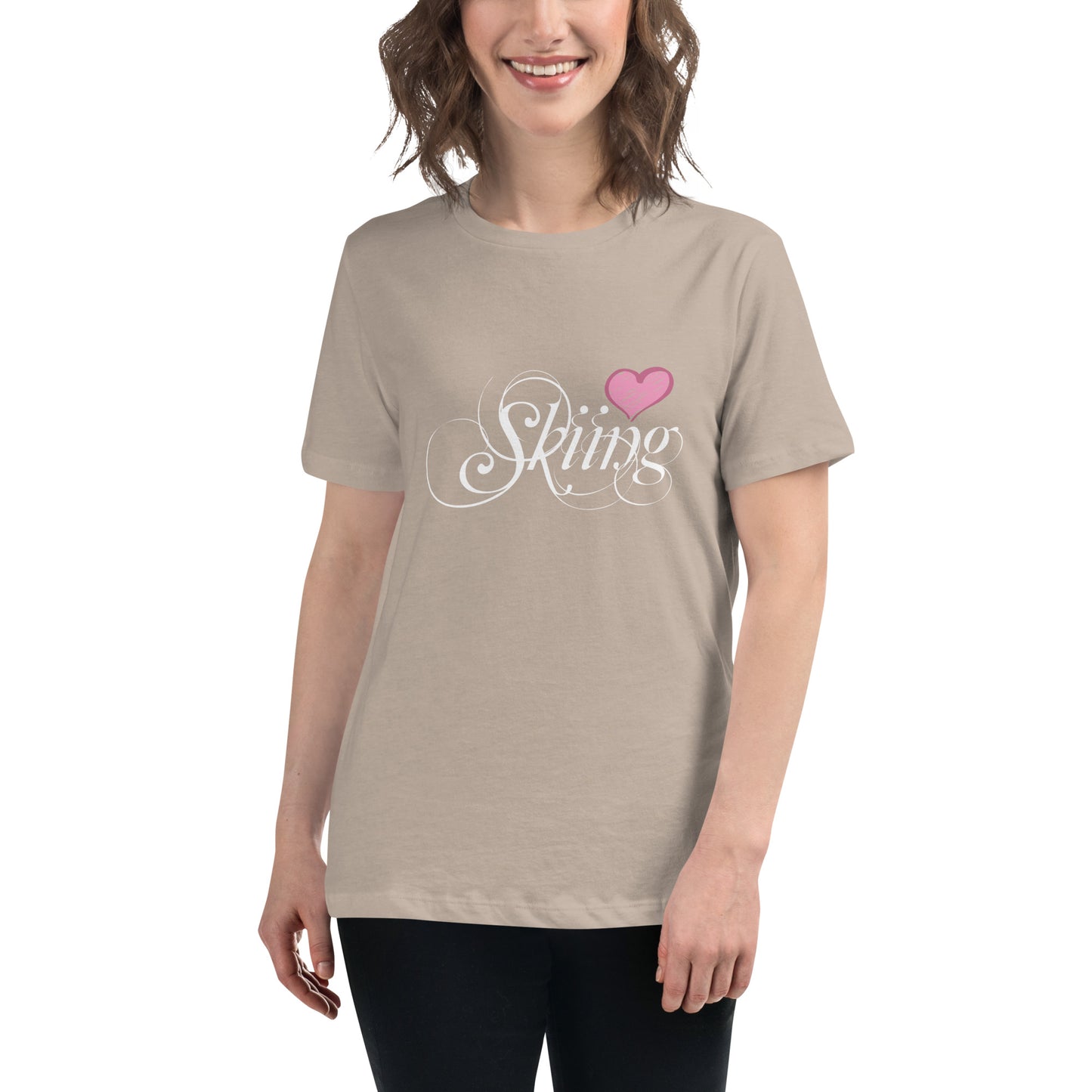 CS0047 - 02001 - Love Skiing/Women's Relaxed T-Shirt