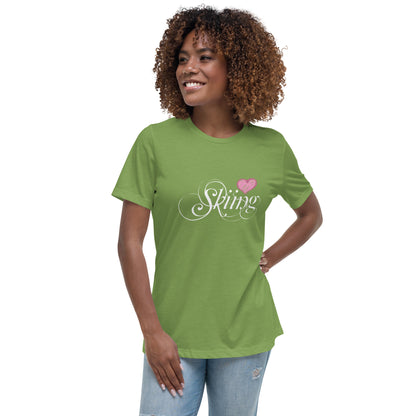 CS0047 - 02001 - Love Skiing/Women's Relaxed T-Shirt