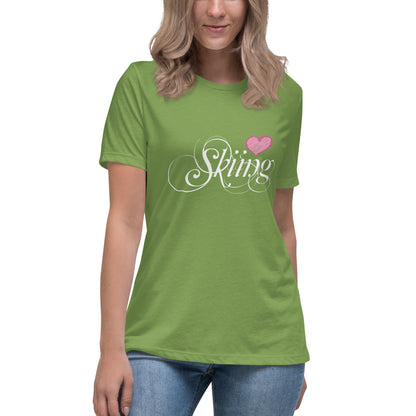 CS0047 - 02001 - Love Skiing/Women's Relaxed T-Shirt