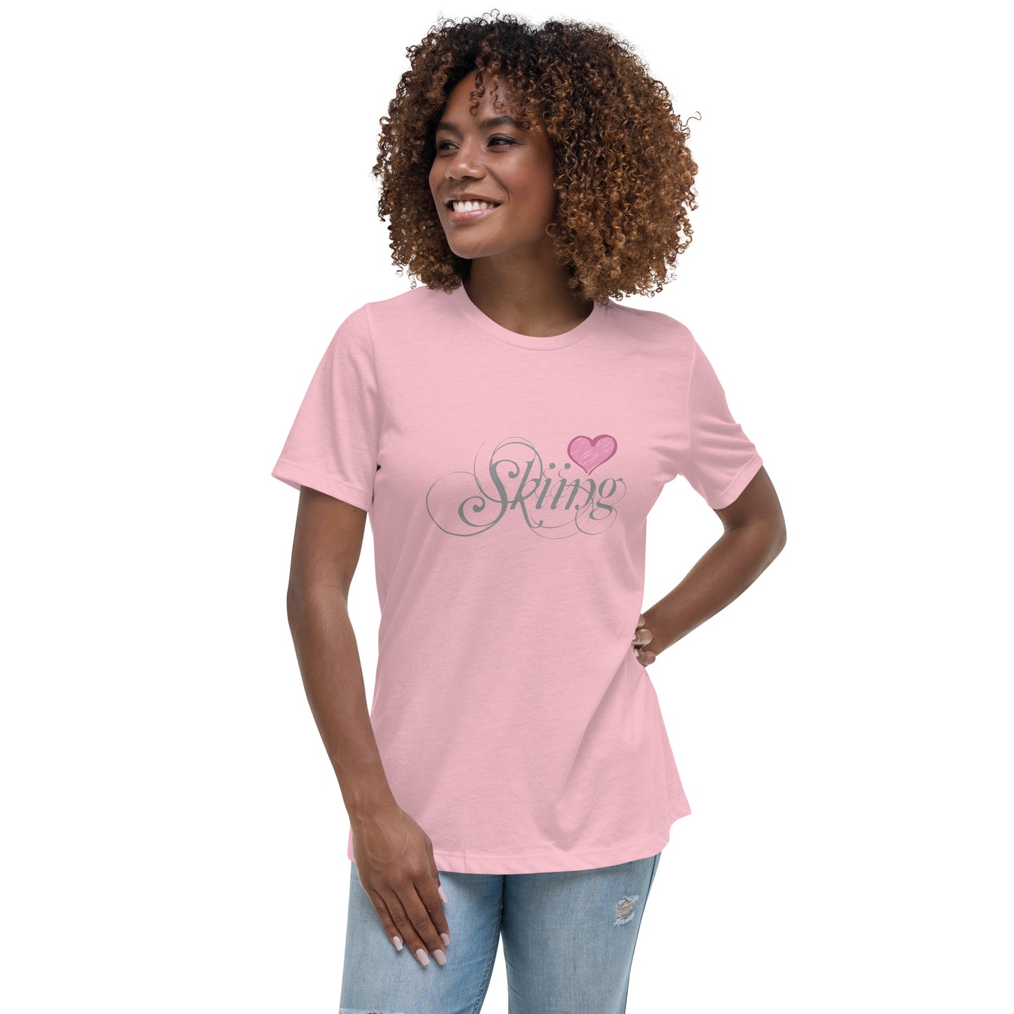 CS0047 - 02001 - Love Skiing/Women's Relaxed T-Shirt