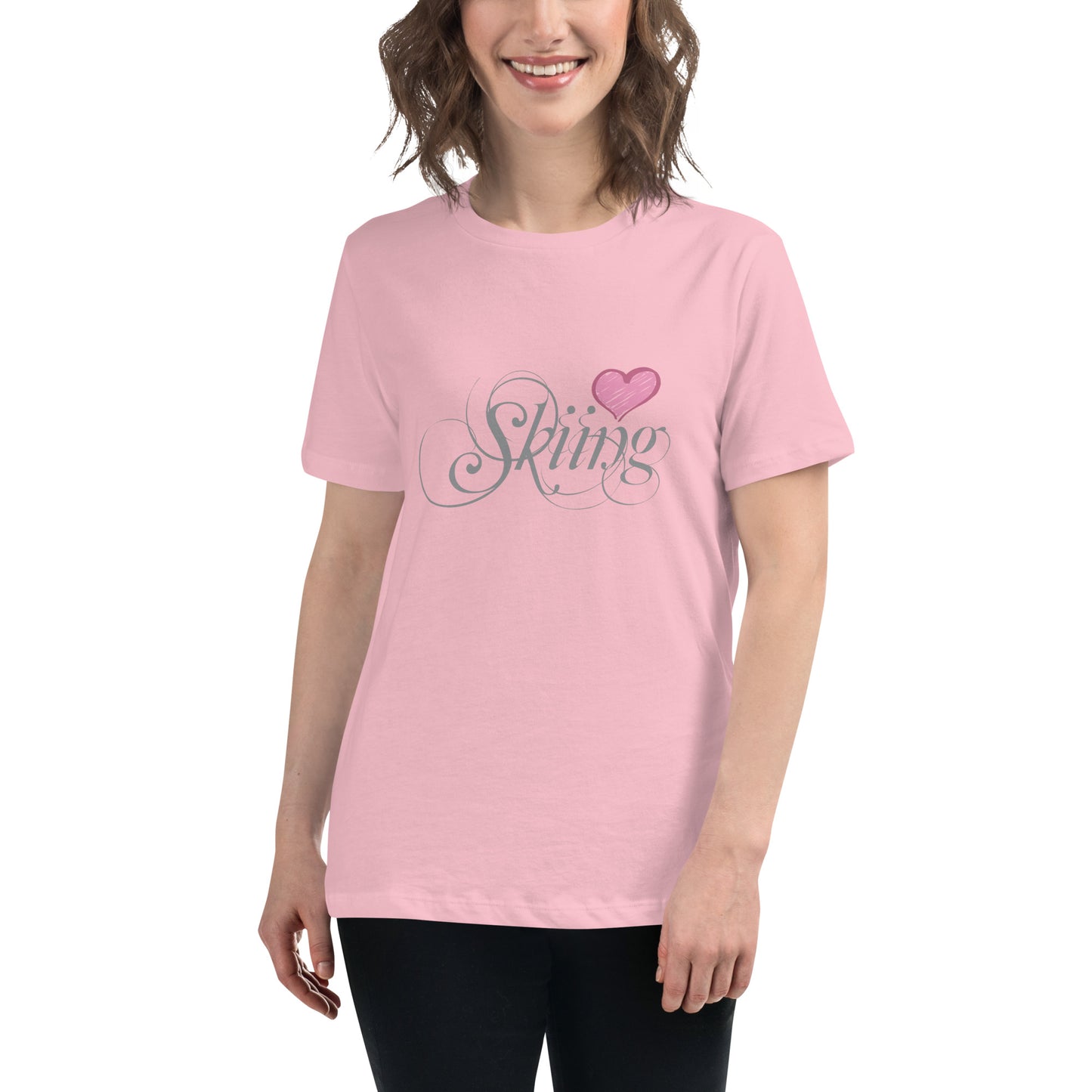 CS0047 - 02001 - Love Skiing/Women's Relaxed T-Shirt