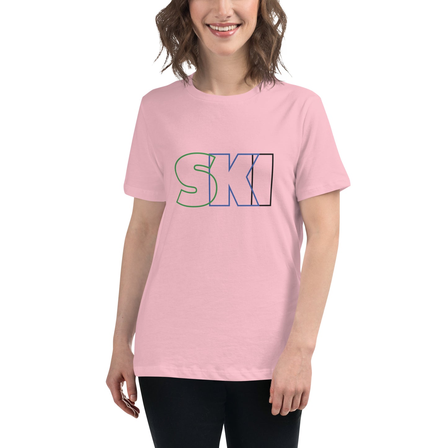 CS0052 - 02001 - SKI Outlined Women's Relaxed T-Shirt