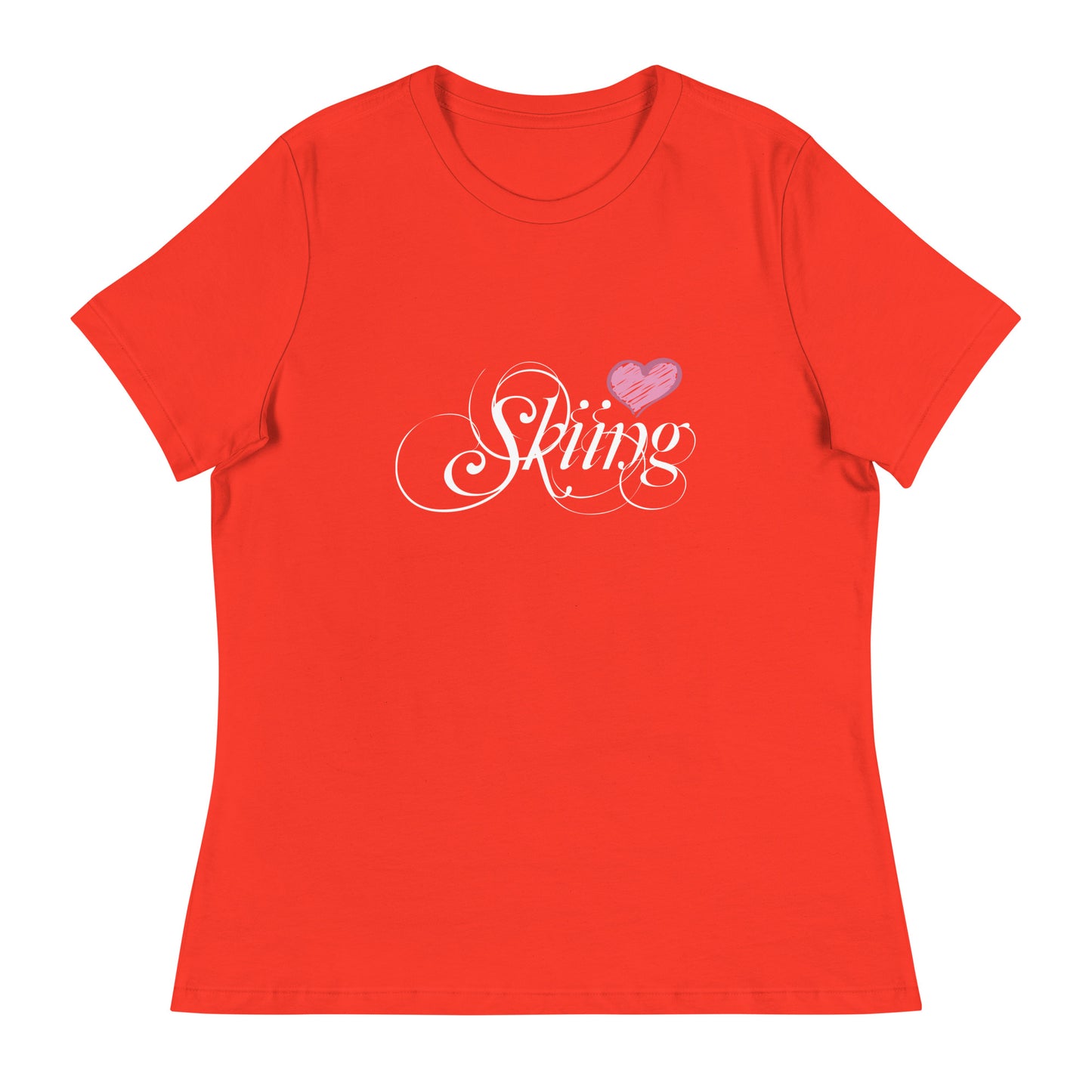 CS0047 - 02001 - Love Skiing/Women's Relaxed T-Shirt