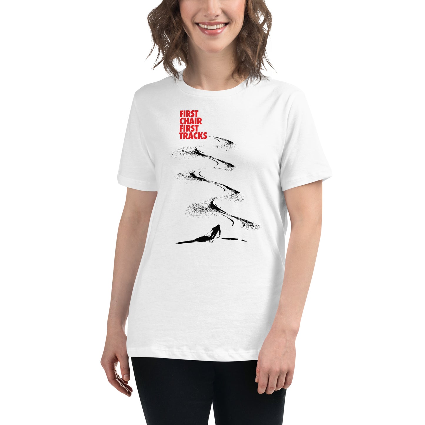 CS0042 - 02001 - First Chair First Tracks Women's Relaxed T-Shirt