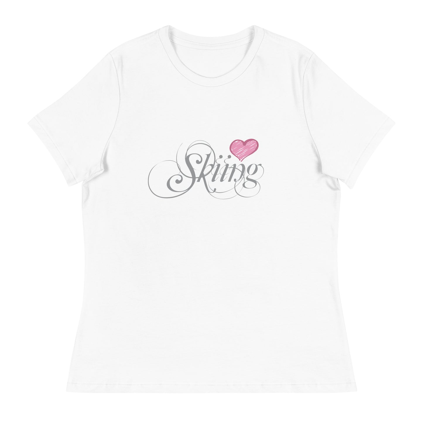 CS0047 - 02001 - Love Skiing/Women's Relaxed T-Shirt