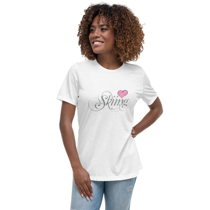 CS0047 - 02001 - Love Skiing/Women's Relaxed T-Shirt