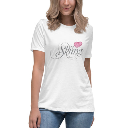 CS0047 - 02001 - Love Skiing/Women's Relaxed T-Shirt