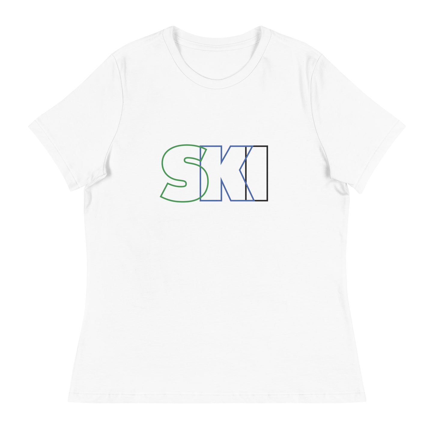 CS0052 - 02001 - SKI Outlined Women's Relaxed T-Shirt