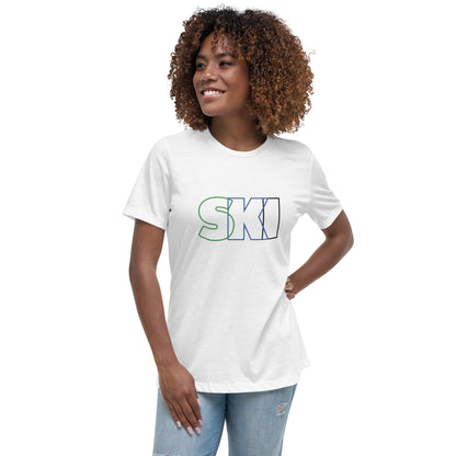 CS0052 - 02001 - SKI Outlined Women's Relaxed T-Shirt