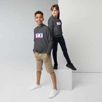 CS0058 - 03005 - 3D SKI Unisex Youth crewneck sweatshirt