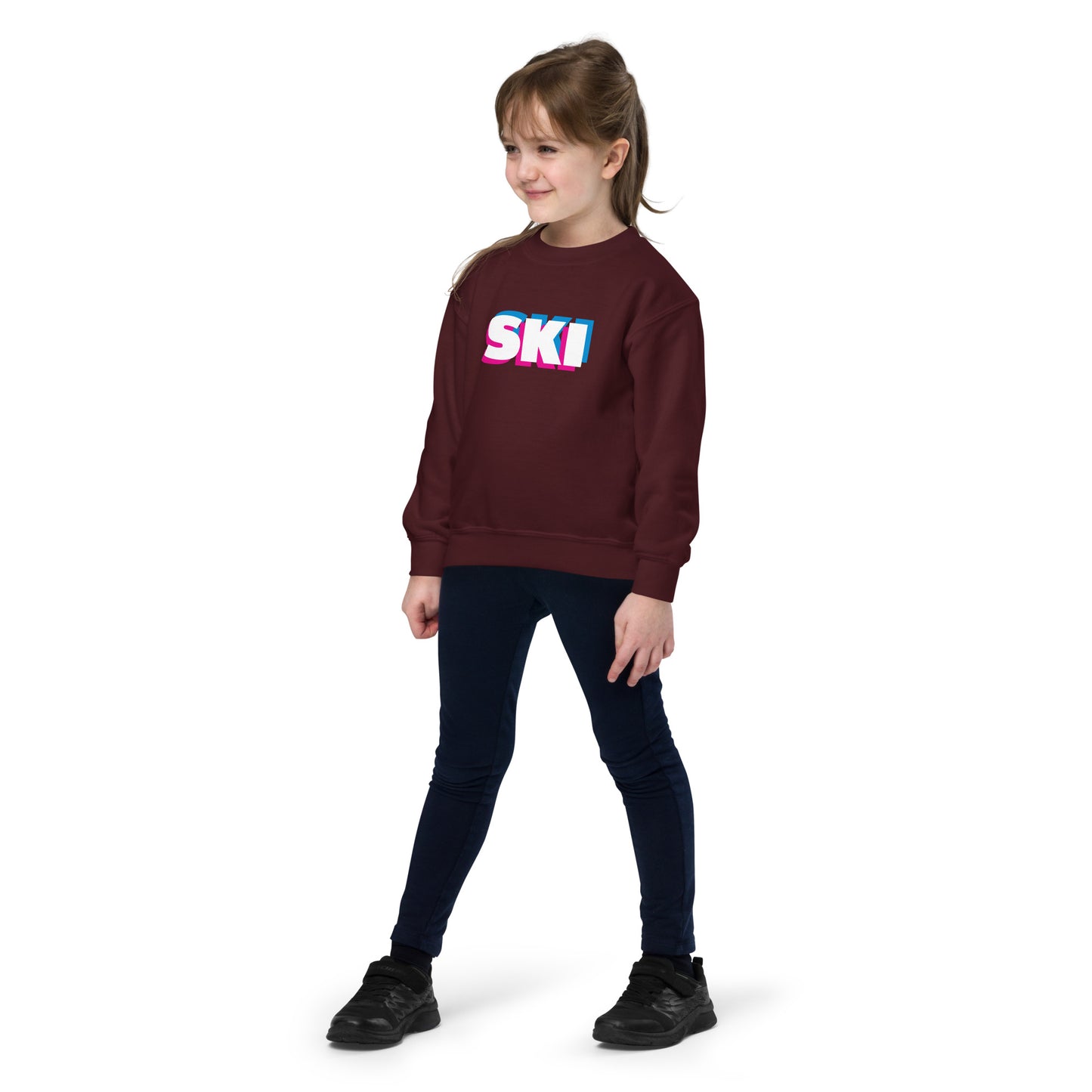 CS0058 - 03005 - 3D SKI Unisex Youth crewneck sweatshirt