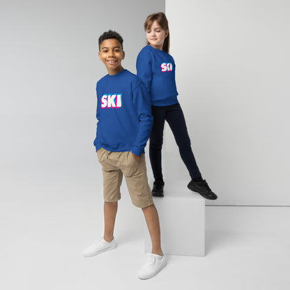 CS0058 - 03005 - 3D SKI Unisex Youth crewneck sweatshirt