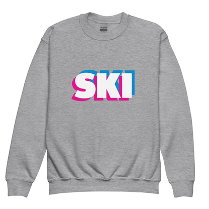 CS0058 - 03005 - 3D SKI Unisex Youth crewneck sweatshirt