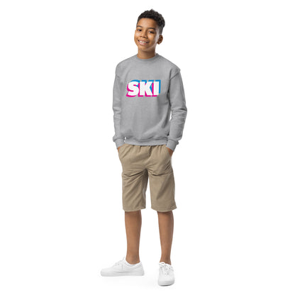 CS0058 - 03005 - 3D SKI Unisex Youth crewneck sweatshirt