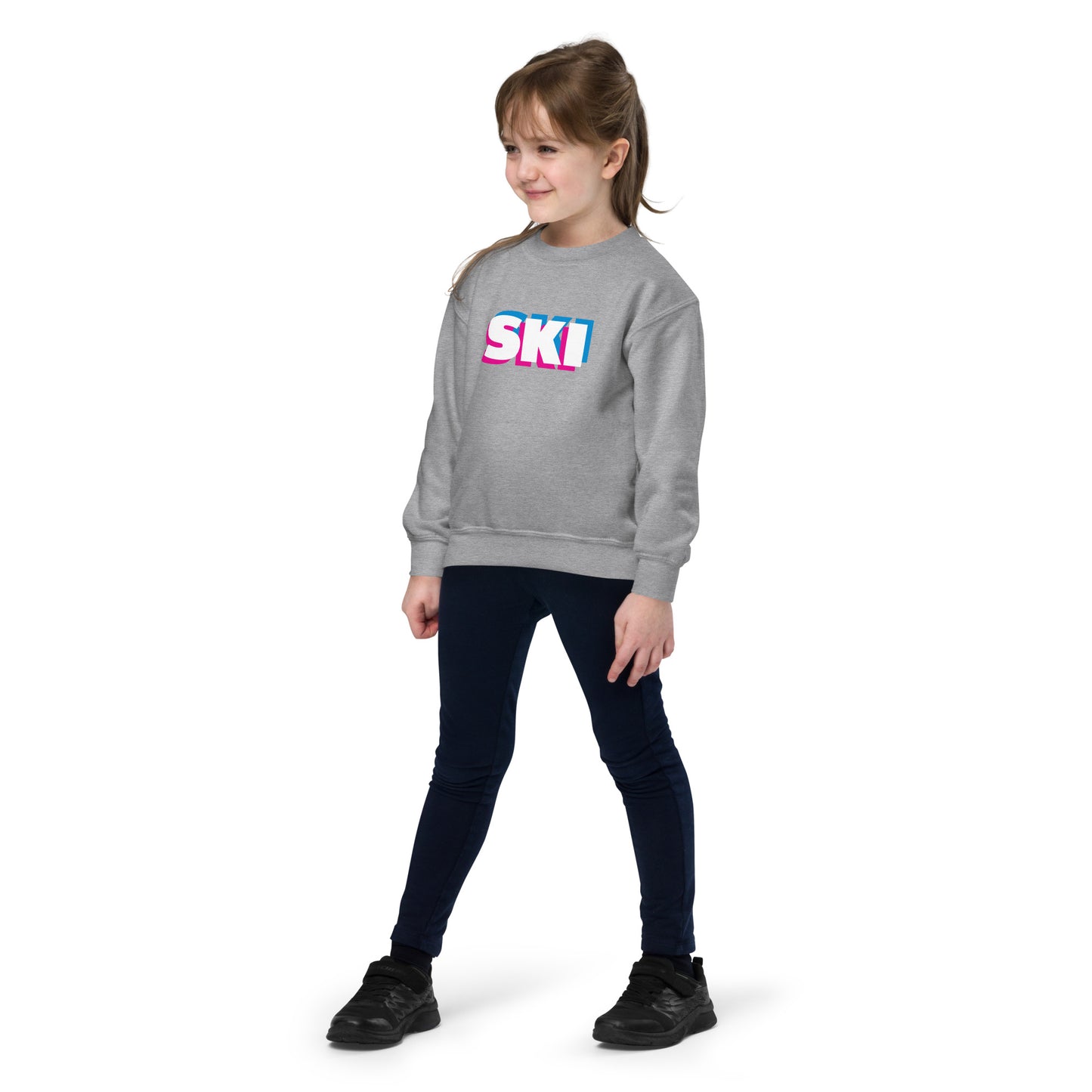 CS0058 - 03005 - 3D SKI Unisex Youth crewneck sweatshirt