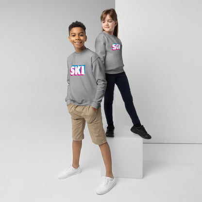 CS0058 - 03005 - 3D SKI Unisex Youth crewneck sweatshirt