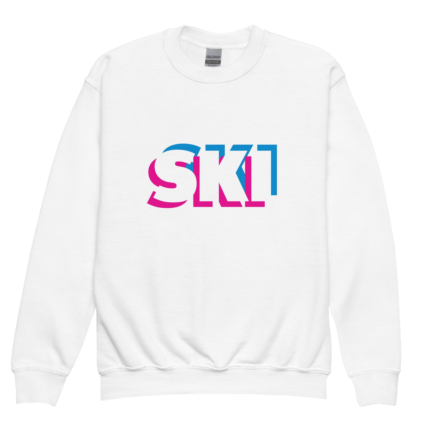 CS0058 - 03005 - 3D SKI Unisex Youth crewneck sweatshirt