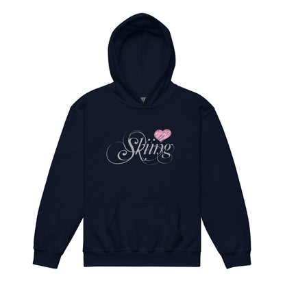 CS0047 - 02004 - Love Skiing/Women's Youth heavy blend hoodie