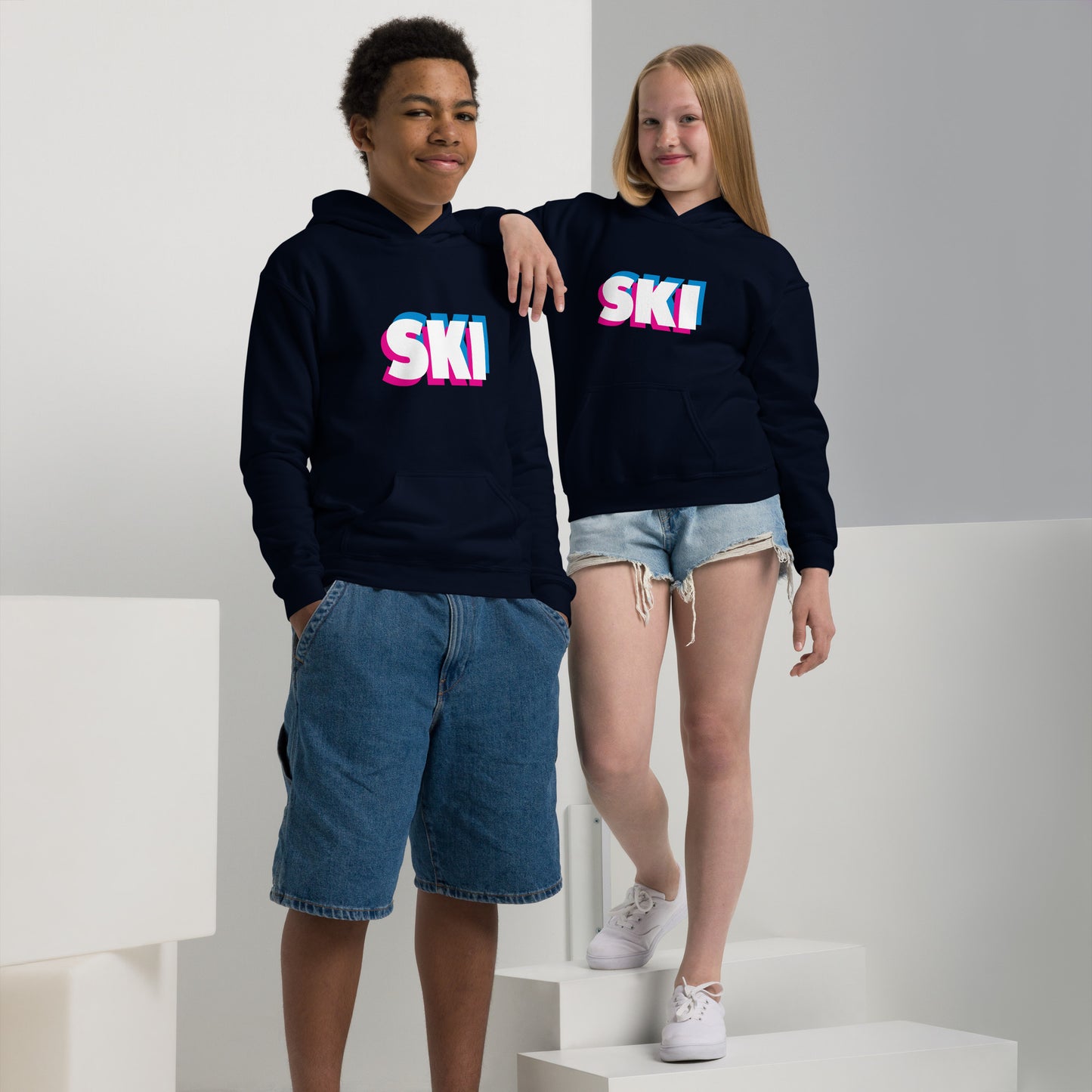 CS0058 - 03004 - 3D SKI Unisex Youth heavy blend hoodie