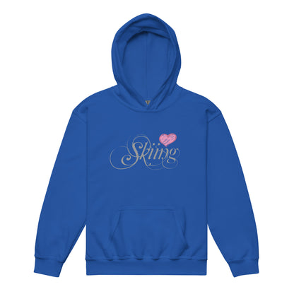 CS0047 - 02004 - Love Skiing/Women's Youth heavy blend hoodie