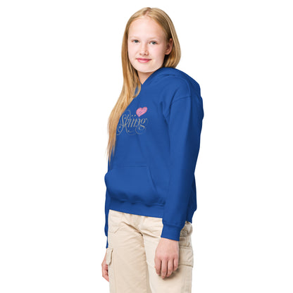 CS0047 - 02004 - Love Skiing/Women's Youth heavy blend hoodie