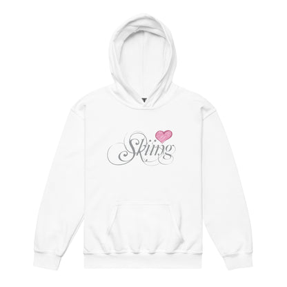 CS0047 - 02004 - Love Skiing/Women's Youth heavy blend hoodie