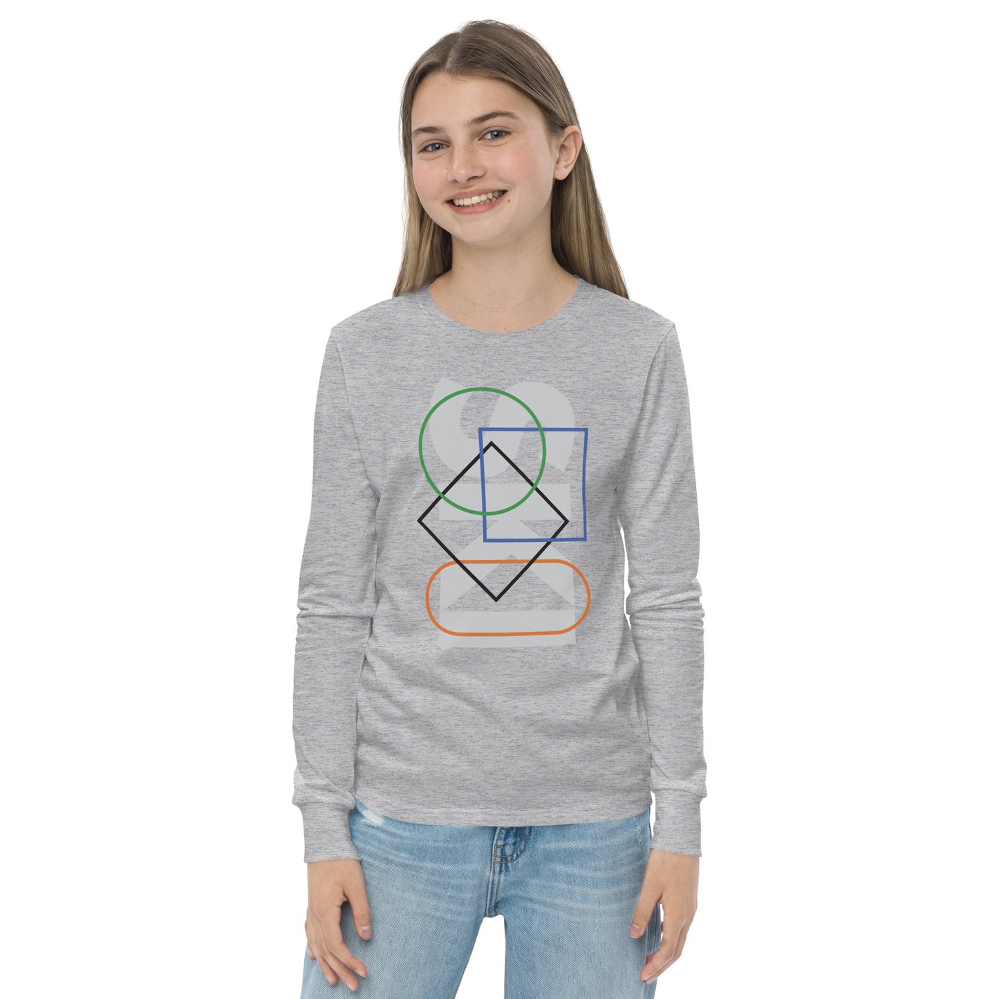 CS0044 - 03001 - SKI Icons Outlined Unisex Youth long sleeve tee