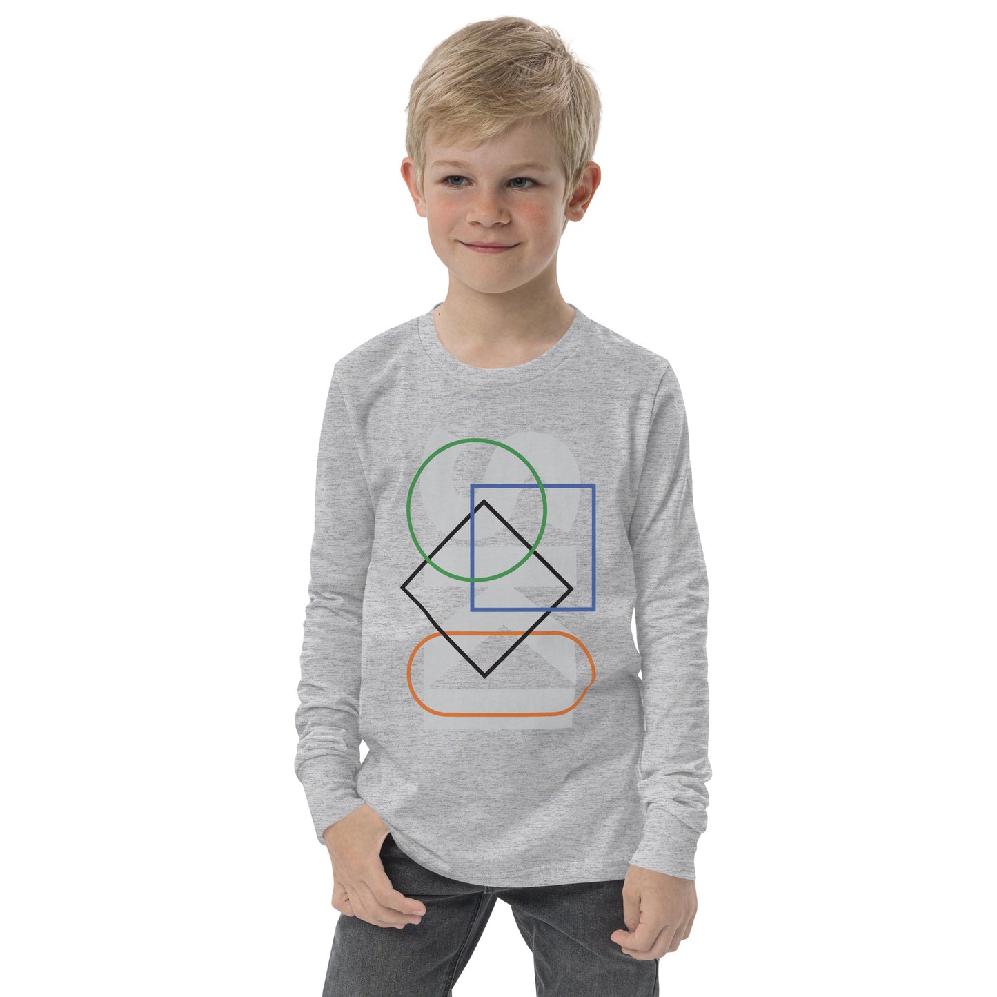 CS0044 - 03001 - SKI Icons Outlined Unisex Youth long sleeve tee