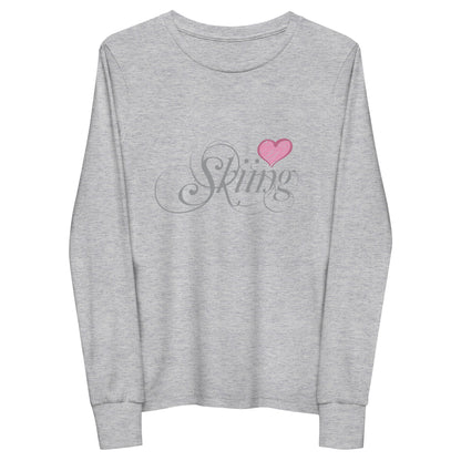 CS0047 - 03001 - Love Skiing/Women's Youth long sleeve tee