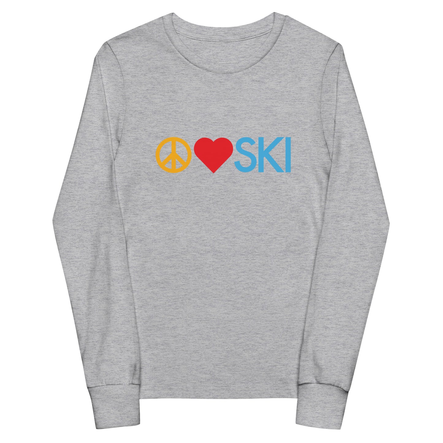 CS0026 - 03001 - Peace | Love | SKI Unisex Youth long sleeve tee