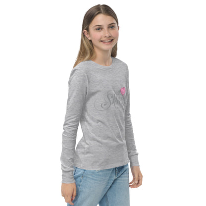 CS0047 - 03001 - Love Skiing/Women's Youth long sleeve tee