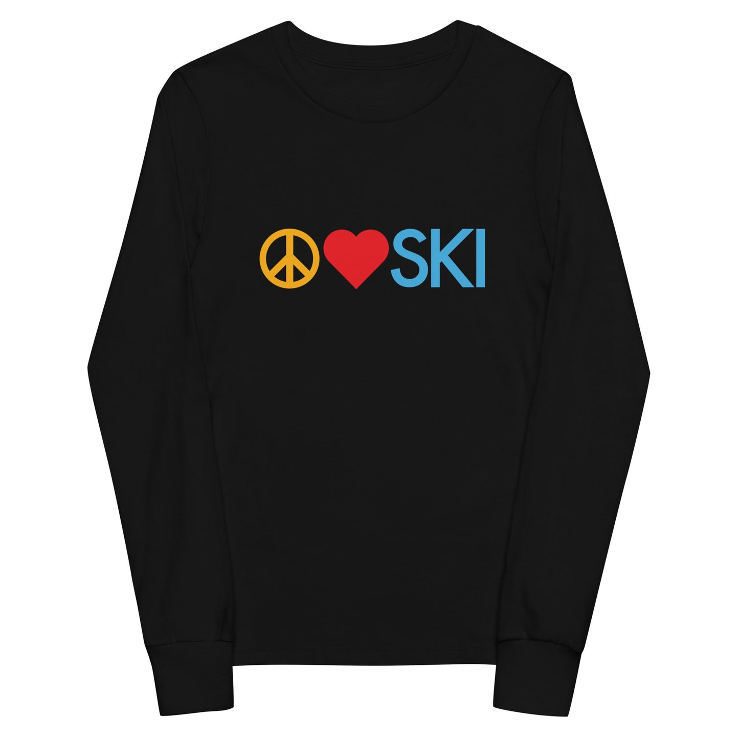 CS0026 - 03001 - Peace | Love | SKI Unisex Youth long sleeve tee