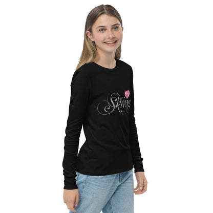 CS0047 - 03001 - Love Skiing/Women's Youth long sleeve tee