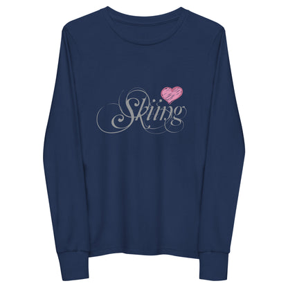 CS0047 - 03001 - Love Skiing/Women's Youth long sleeve tee