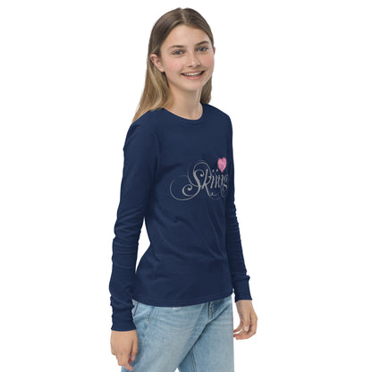 CS0047 - 03001 - Love Skiing/Women's Youth long sleeve tee