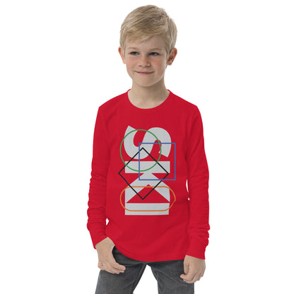 CS0044 - 03001 - SKI Icons Outlined Unisex Youth long sleeve tee