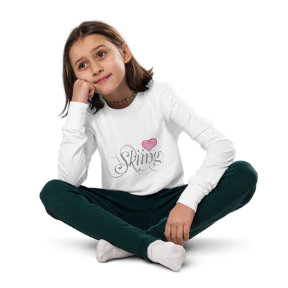 CS0047 - 03001 - Love Skiing/Women's Youth long sleeve tee