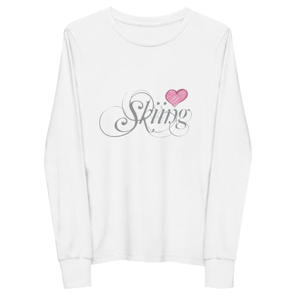 CS0047 - 03001 - Love Skiing/Women's Youth long sleeve tee