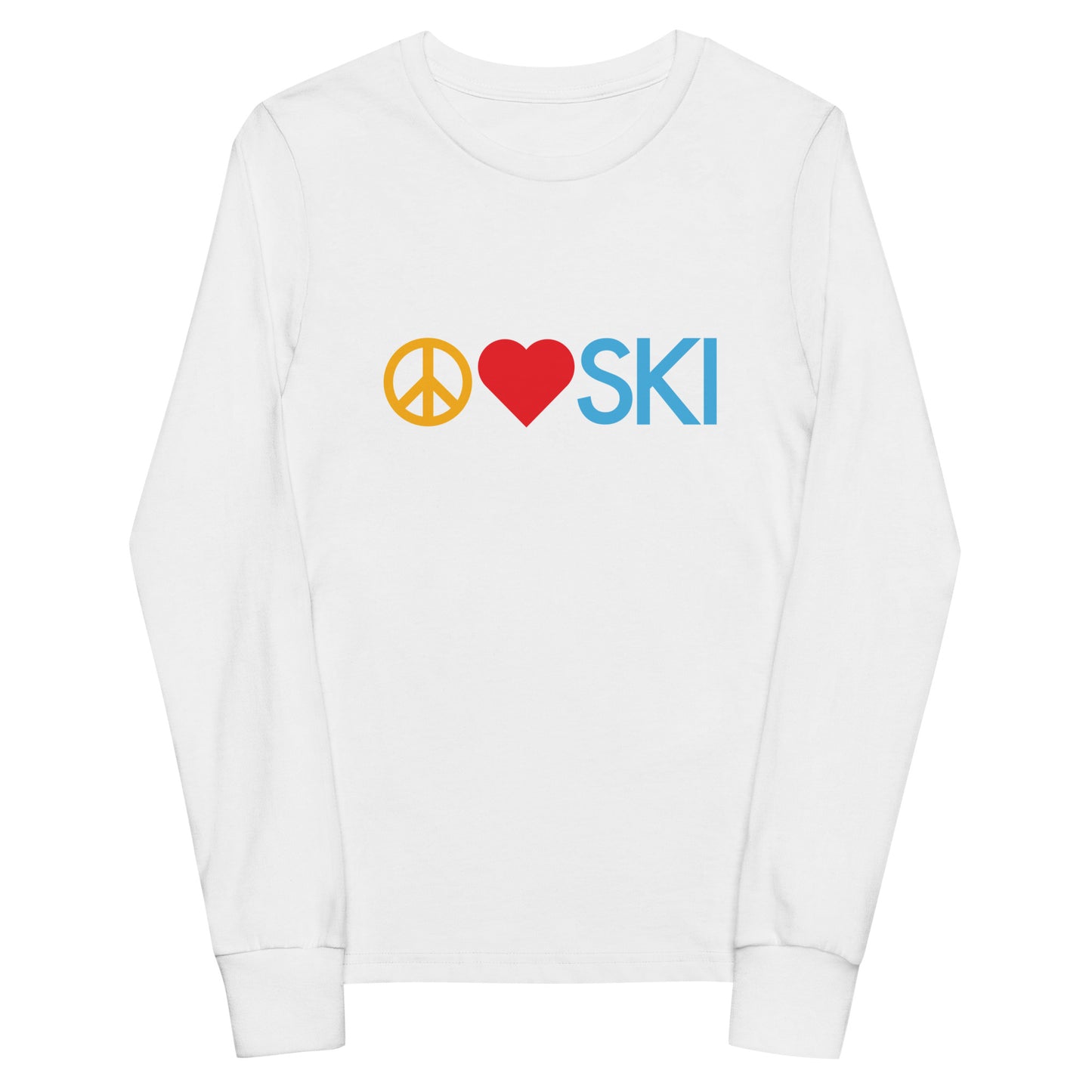 CS0026 - 03001 - Peace | Love | SKI Unisex Youth long sleeve tee