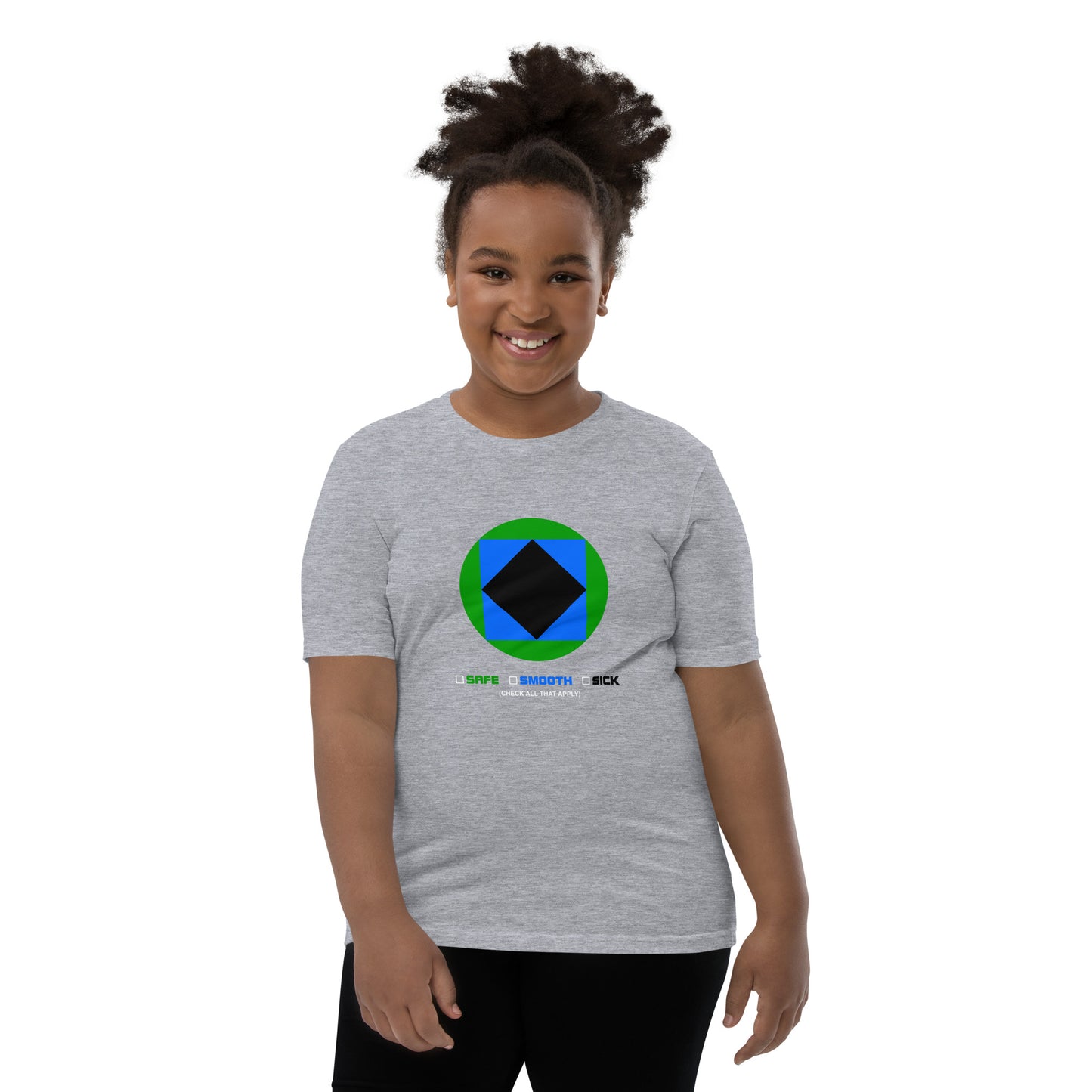 CS0002 - 03001 - Trail Icon Checklist Unisex Youth Short Sleeve T-Shirt