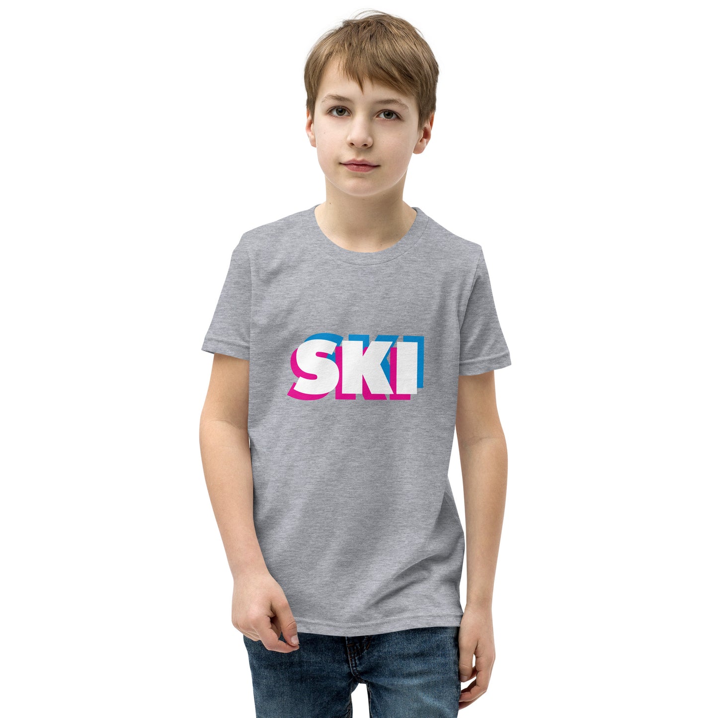 CS0058 - 03001 - 3D SKI Unisex Youth Short Sleeve T-Shirt